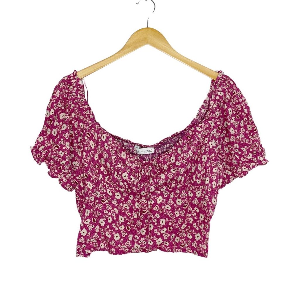 NEW Elodie Floral Off-Shoulder Crop Top Size XL